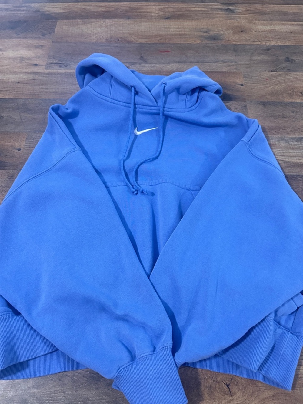 Nike Royal Blue Hoodie with White Swoosh